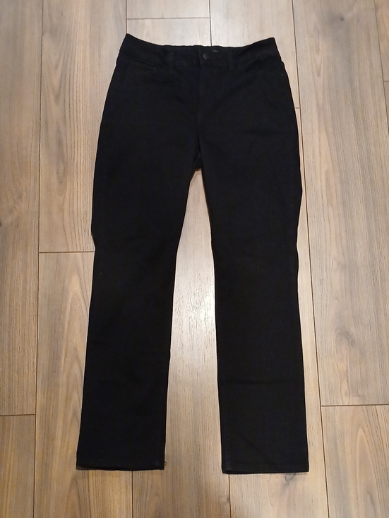 Lee Denim - Lee Black Straight-Leg Mid Rise Jeans 10 Medium